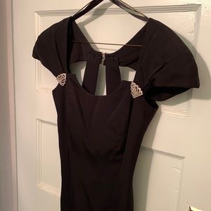 Nightway fancy black evening dress.